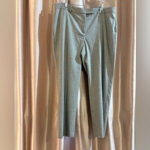 Talbots High-waist Straight Leg Curvy Light Gray Pants Size 16‎ NWT